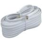 Bistras 25 Ft 4C Telephone Extension Cord Cable Line Wire, for Any Phone, Modem, Fax Machine, Answering Machine, Caller ID, White