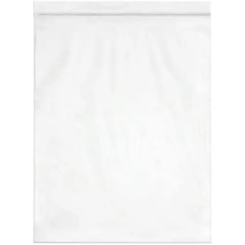 Spartan Industrial - 12” X 15” (100 Count) 2 Mil Clear Reclosable Zip Plastic Poly Bags with Resealable Lock Seal Zipper