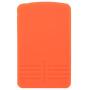 SEGADEN Silicone Cover Protector Case Holder Skin Jacket Compatible with MAZDA 4 Button Smart Card Remote Key Fob CV4534 Orange