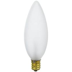 Satco Products S3786 120-Volt 40B9.5 Candelabra Base Frost Light Bulb