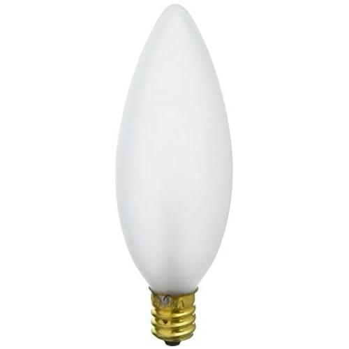 Satco Products S3786 120-Volt 40B9.5 Candelabra Base Frost Light Bulb