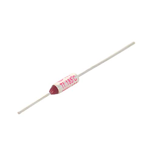 Fielect Thermal Fuse 250V 10A 185 Celsius Circuit Cut-Off Temperature Thermal Fuse 20 Pcs