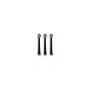 FLUX Electric, Rechargeable Oscillating Toothbrush with 3 Brush-Heads, USB Power cable and USB Power adapter (Black)
