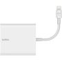 Belkin Ethernet + Power Adapter with Lightning Connector (Mfi-Certified Lightning to Ethernet Adapter for iPad POS Systems) (B2B165bt)