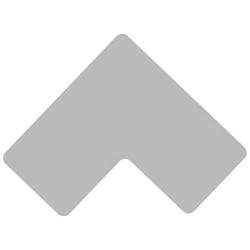Multipurpose Office Corner Desk Pad and Computer Large Corner Desk Pad - Waterproof Office Desk Mat and Corner Desk Blotter Pad - Home Office Accessories - Durable Corner Desk Pad Protector (Gray)