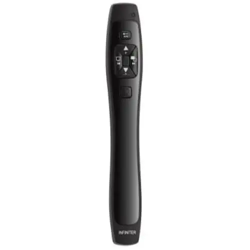 Infiniter 4-in-1 Function Wireless Presenter with Red Laser Pointer/Wireless Mouse and Media Player Control (LR8)