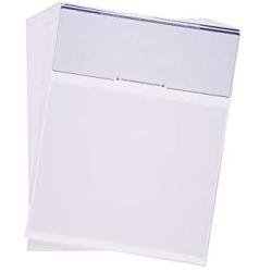 CheckOMatic Computer Check Paper - 100 Pack - Top Blank Stock Checks - Security Features & Laser Printer Compatible - Blue Diamond