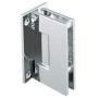 CRL Geneva 037 Series Brushed Nickel Wall Mount Full Back Plate Standard Hinge