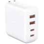 USB C Charger, AUKEY Omnia 100W 4-Port PD Charger with GaNFast Technology, USB C Laptop Charger Power Delivery 3.0 for MacBook Pro 16'', iPad Pro 11'', iPhone 11 Pro Max, HP Spectre -White