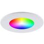 Bazz WFDISK400WX4 Slim Disk Colors Smart Home Wi-Fi RGB LED Recessed Fixture Kit, Tunable, Dimmable, Alexa and Google Assistant Compatible, Damp Location, White. 4 Count
