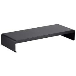 Monoprice Metal Multimedia Desktop Stand- 7.9 x 19.3 Inches - Black | Raised 3.2 Inches, Monitor Stand & Riser, Laptop Stand - WorkstreamCollection