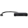 Monoprice 121972 2-Port DisplayPort 1.2 to DisplayPort Multi-Stream Transport (MST) Hub, DP to DP, Black, 7.6 x 5.8 x 1.3