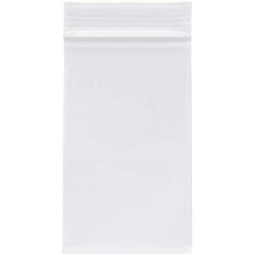 Plymor Zipper Reclosable Plastic Bags, 2 Mil, 3'' x 5'' (Pack of 200)
