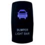 OZ-USA Bumper Light BAR Switch Laser Blue LED Rocker On/Off Switch UTV Truck Polaris RZR XP 900 800 Dash