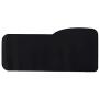 Curve Size Gaming Mouse Pad - Anti Slip Rubber Base - Stitched Edges - Large Desk Mat - 28.5'' x 12.75'' x 0.12'' (Curve, All Black/No Logo)