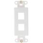 Leviton 41642-W QuickPort Decora Insert, 2-Port, White