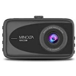 Minolta MNCD38-BK MNCD38 1080p Full HD Dash Camera with 3.2-Inch LCD Screen (Black)