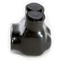 NSI Industries Polaris Black IT-4 Insulated Multi-Tap Connector- 2-Port Single-Sided Entry for 4-14 AWG Wire Range - Dry Locations - Dual-rated cooper and/or aluminum - 1.18-inch width, 1.38-inch height, 1.12-inch length - Hex size 1/8-inch - 12 Pack