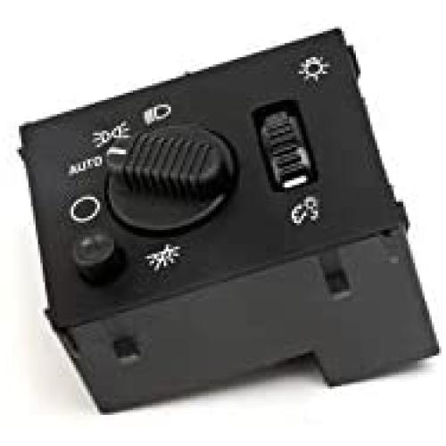 Headlight Instrument Panel Dimmer Dome Lamp Switch - Replaces D1595G, 19381535, 15194803, 1S8489 - Compatible with Chevy, GMC & Hummer Vehicles - Silverado, Avalanche, Suburban, Tahoe, Sierra, Yukon