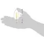 Amazon Basics 60W Equivalent, Clear, Soft White, Dimmable, 15,000 Hour Lifetime, B11 (E12 Candelabra Base) LED Light Bulb | 12-Pack