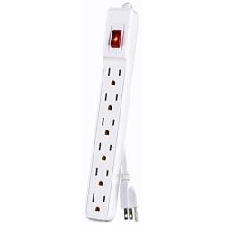 CyberPower GS60304 Power Strip 6-Outlets 3-Foot Cord White