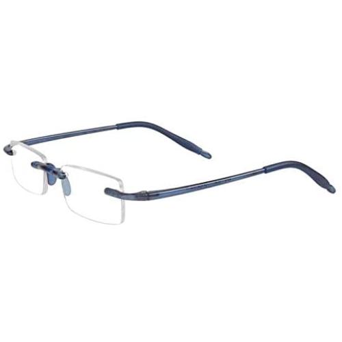 Visualite 08 Rimless Blue Light Filtering Computer Readers, Blue, 2.0