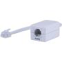 Power Gear Phone Line Dsl Filter, One Device, Male to Female, 1 Line Noise Filter, for Answering Machines, Telephones or Fax Machine, White, 76246