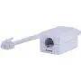 Power Gear Phone Line Dsl Filter, One Device, Male to Female, 1 Line Noise Filter, for Answering Machines, Telephones or Fax Machine, White, 76246