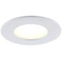 Bazz WFDISK400WX4 Slim Disk Colors Smart Home Wi-Fi RGB LED Recessed Fixture Kit, Tunable, Dimmable, Alexa and Google Assistant Compatible, Damp Location, White. 4 Count
