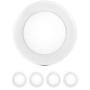 PARMIDA (4 Pack) 4 inch Dimmable LED Disk Light Flush Mount Recessed Retrofit Ceiling Lights, 10W (60W Replacement), 650lm, Installs into Junction Box, ENERGY STAR & ETL-Listed, 3000K (Soft White)