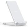 Anker Wireless Charger, PowerWave Stand, Qi-Certified for iPhone 12, 12 Mini, 12 Pro Max， SE, 11, 11 Pro, 11 Pro Max, XR, Xs Max, 10W Fast-Charging Galaxy S20 S10 S9 S8, Note 10 (No AC Adapter)
