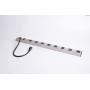 Inland Products 8 Outlet Aluminum Power Strip Silver (03197)