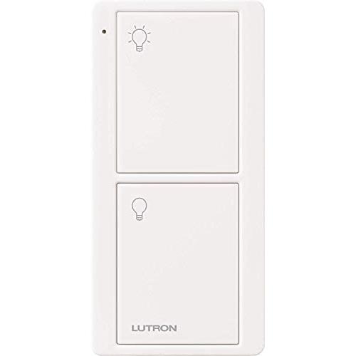 Lutron On/Off Switching Pico Remote for Caseta Smart Home Switch | PJ2-2B-GWH-L01 | White
