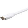 Monoprice Certified Premium HDMI Cable - White - 3 Feet | 4K@60Hz, HDR, 18Gbps, 28AWG, YUV 4:4:4
