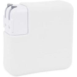 Premium Silicone Charger Cover Compatible with MacBook Pro 13 (Model: A2251/2289/A2338, 2020+), MacBook Pro 13 (Model:A1425/A1502/A1706/A1708/A1989/A2159, 2011-2020) - White