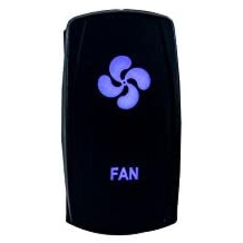 OZ-USA Fan Switch Laser Blue LED Rocker On/Off Switch UTV Truck Polaris RZR XP 900 800 Dash