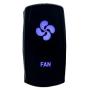 OZ-USA Fan Switch Laser Blue LED Rocker On/Off Switch UTV Truck Polaris RZR XP 900 800 Dash
