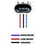XENTEC 55W Standard Size Ballasts x 2 bundle with 2 x Xenon Bulb H13/9008 Hi/Lo 6000K w/ Hi-beam Halogen (Ultra White) offroad
