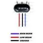 XENTEC 55W Standard Size Ballasts x 2 bundle with 2 x Xenon Bulb H13/9008 Hi/Lo 6000K w/ Hi-beam Halogen (Ultra White) offroad