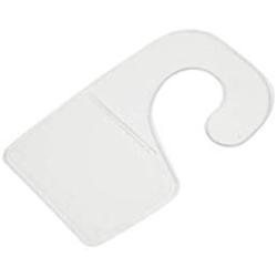 Adhesive Hooked Hang Tags Heavy Duty Retail J Hook Tabs Clear (1000ct.)