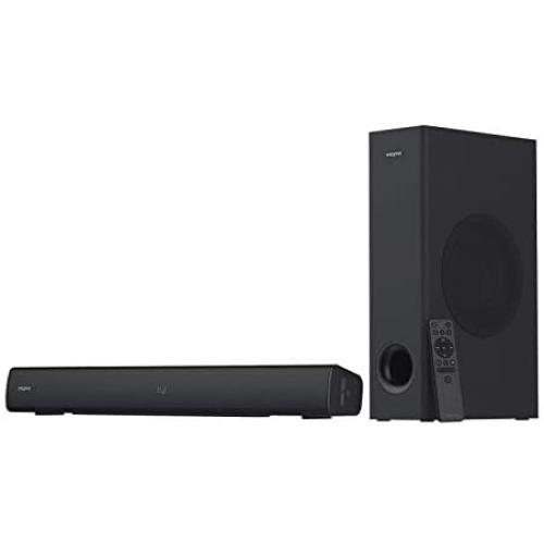 Creative Stage V2 2.1 Soundbar with Subwoofer, Clear Dialog and Surround by Sound Blaster, Bluetooth 5.0, TV ARC, Optical, and USB Audio, Wall Mountable, Adjustable Bass and Treble, for TV Creative Stage V2 2.1 Soundbar with Subwoofer, Clear Dialog and Surround by Sound Blaster, Bluetooth 5.0, TV ARC, Optical, and USB Audio, Wall Mountable, Adjustable Bass and Treble, for TV