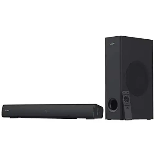 Creative Stage V2 2.1 Soundbar with Subwoofer, Clear Dialog and Surround by Sound Blaster, Bluetooth 5.0, TV ARC, Optical, and USB Audio, Wall Mountable, Adjustable Bass and Treble, for TV