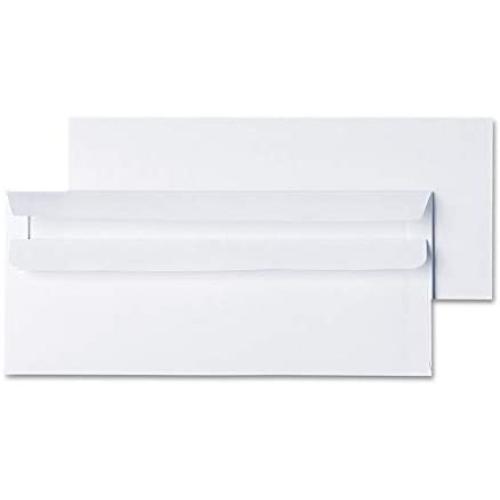 Universal One Self-Seal Business Envelope, 10, White, 500/Box