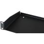 PENN ELCOM R1194 Rack Shelf Black Steel (1U, Shallow)