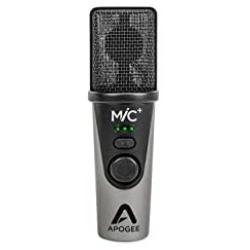 Apogee MiC Plus - Studio Quality USB Microphone with Cardioid Condenser Mic Capsule, Built In Mic Pre-Amp & Zero-Latency Headphone Output