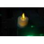 burning sister Battery Operated Led Remote Tea Lights Small Fake Votive Candles with Moving Flame Outdoor Flickering Flameless Electric Candle Light with Timer for Christmas-6 Pack