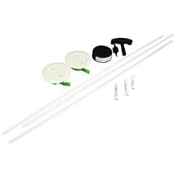 Legrand - Wiremold CMK60 Wall Grommet Kit Hides Cords and Cables - Wall Mount Cable Pass Through, White