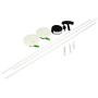 Legrand - Wiremold CMK60 Wall Grommet Kit Hides Cords and Cables - Wall Mount Cable Pass Through, White