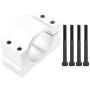 Aluminum CNC Spindle Motor Mount Bracket Clamp with Screws 52mm Diameter, Silver Spindle Mount Bracket