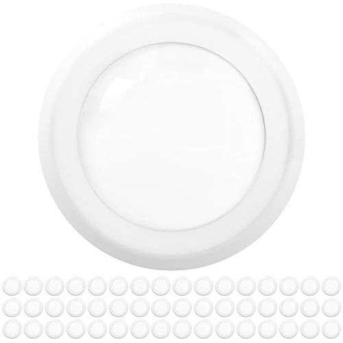 Sunco Lighting 48 Pack 5 Inch / 6 Inch Flush Mount Disk LED Downlight, 15W=100W, 3000K Warm White, 1050LM, Dimmable, Hardwire 4/6'' Junction Box, Recessed Retrofit Ceiling Fixture